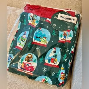 ✨🤍NWT LITTLE SLEEPIES MENS SIZE LARGE PIXAR SNOWGLOBE PANT BOTTOMS